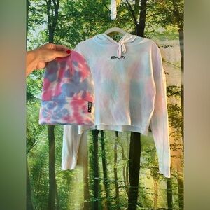 Tye dye hat and sweater bundle!